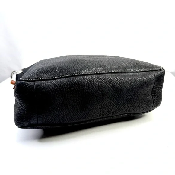 Coach Black Pebbled Leather Chelsea Turn Lock Hobo Y2K Vintage Shoulder Bag - Picture 8 of 13